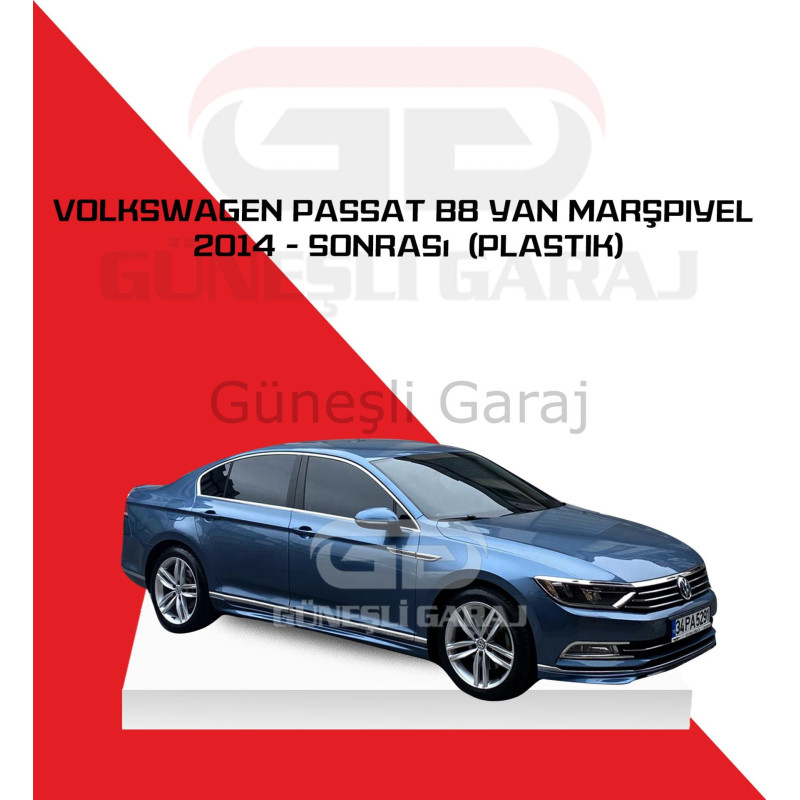 Volkswagen Passat B8 2014 - Sonrası Yan Marşpiyel (Plastik) Boyalı