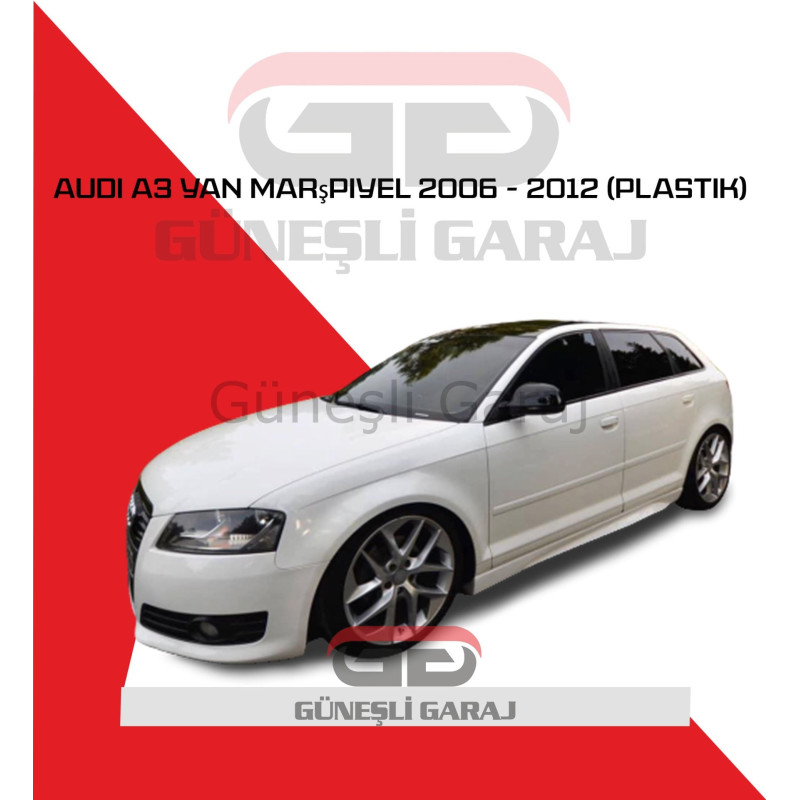 Audi A3 Yan Marşpiyel 2006 - 2012 (Plastik) Boyasız