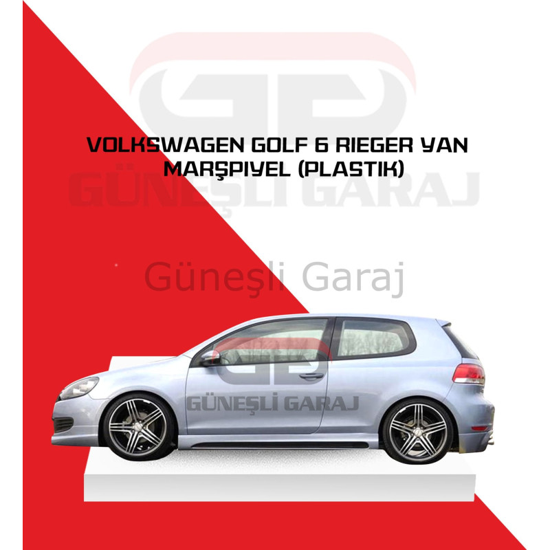 Volkswagen Golf 6 Rieger Yan Marşpiyel (Plastik) Boyalı