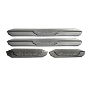 OMSA Honda Civic FD6 Krom Kapı Eşiği 4 Parça Taşlı 2006-2011 Arası