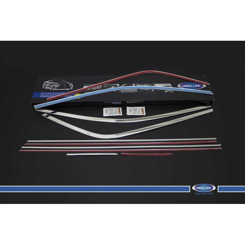 OMSA Hyundai İ20 Krom HB Cam Çerçevesi 10 Parça 2014-2020 Arası