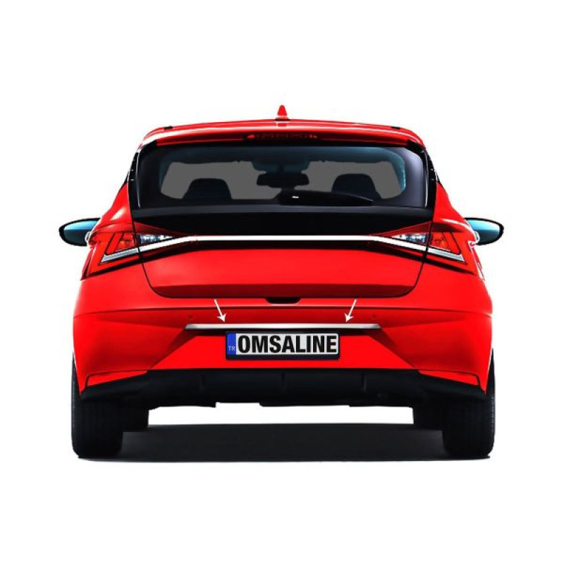 OMSA Hyundai İ20 Krom Bagaj Çıtası Plaka Üstü 2020 ve Sonrası