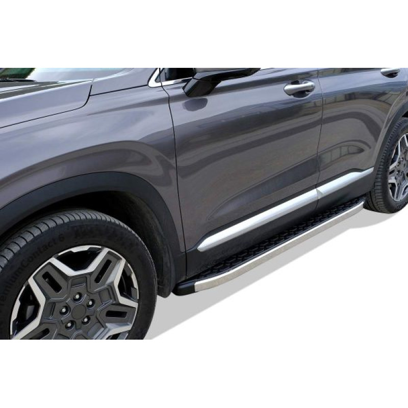 OMSA Hyundai Santa Fe Blackline Yan Basamak Krom 2019 ve Sonrası