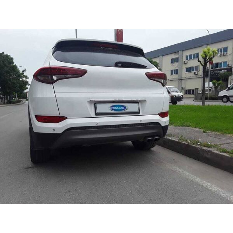 OMSA Hyundai Tucson Krom Bagaj Çıtası Plaka Üstü 2015-2018 Arası
