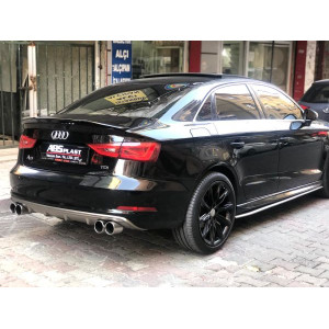 Audi A3 S3 2013 - 2016 Sedan Difüzör (Plastik)