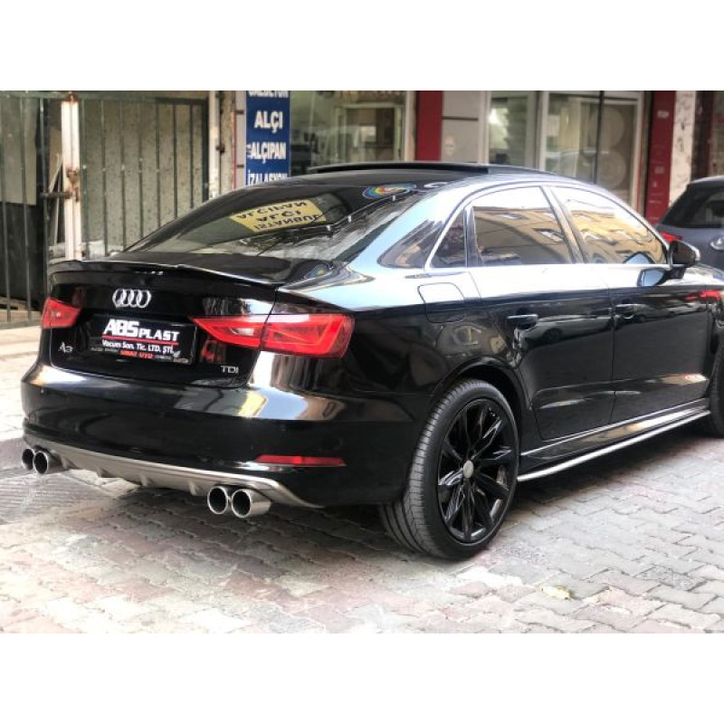 Audi A3 S3 2013 - 2016 Sedan Difüzör (Plastik)