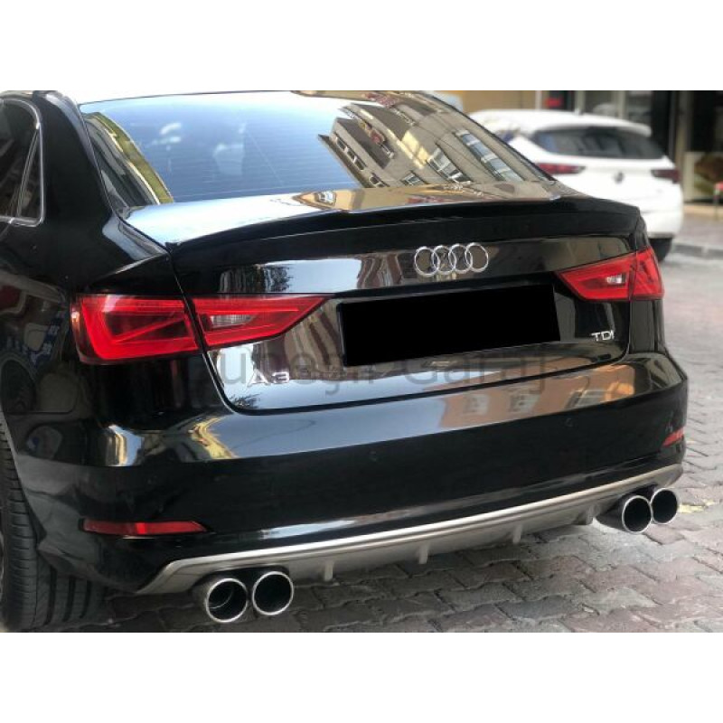 Audi A3 S3 2013 - 2016 Sedan Difüzör (Plastik)