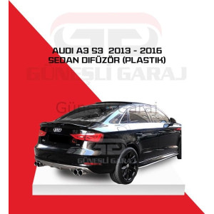 Audi A3 S3 2013 - 2016 Sedan Difüzör (Plastik)