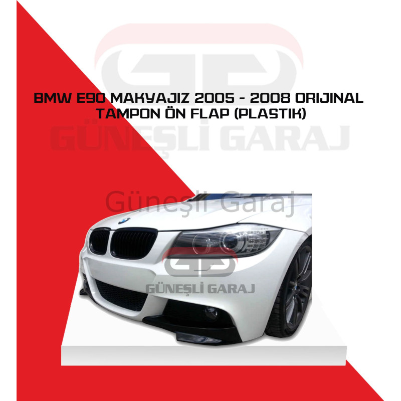 Bmw E90 Makyajsız 2005 - 2008 Orijinal Tampon Ön Flap (Plastik)