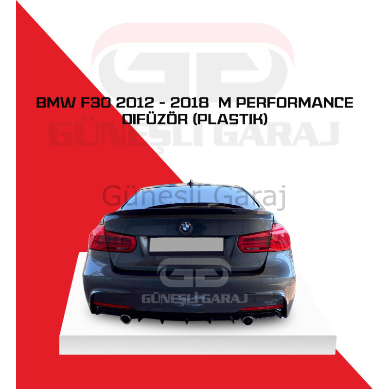 Bmw F30 2012 - 2018 M Performance Difüzör (Plastik)