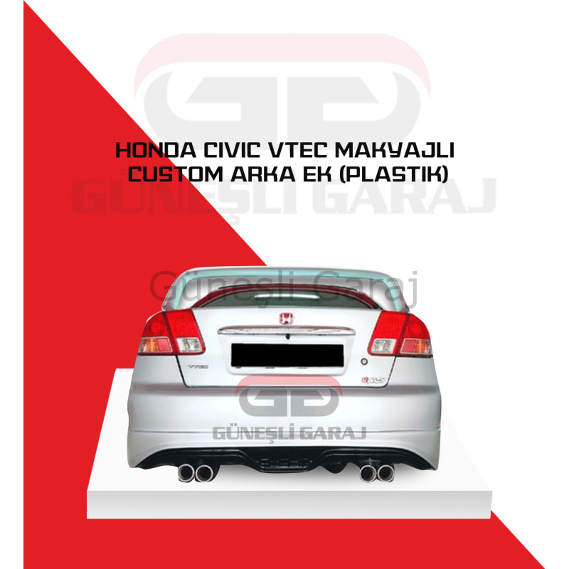 Honda Civic Vtec 2 Makyajlı Custom Arka Ek (Plastik)