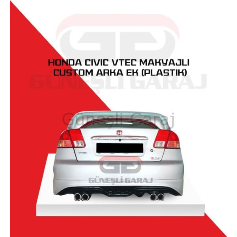 Honda Civic Vtec 2 Makyajlı Custom Arka Ek (Plastik)
