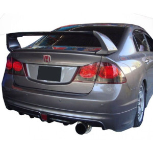 Honda Civic Fd6 Sağdan Çift Çıkış Mugen RR Arka Ek (Plastik)