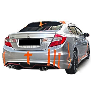 Honda Civic Fb7 Custom Difüzör (Plastik)