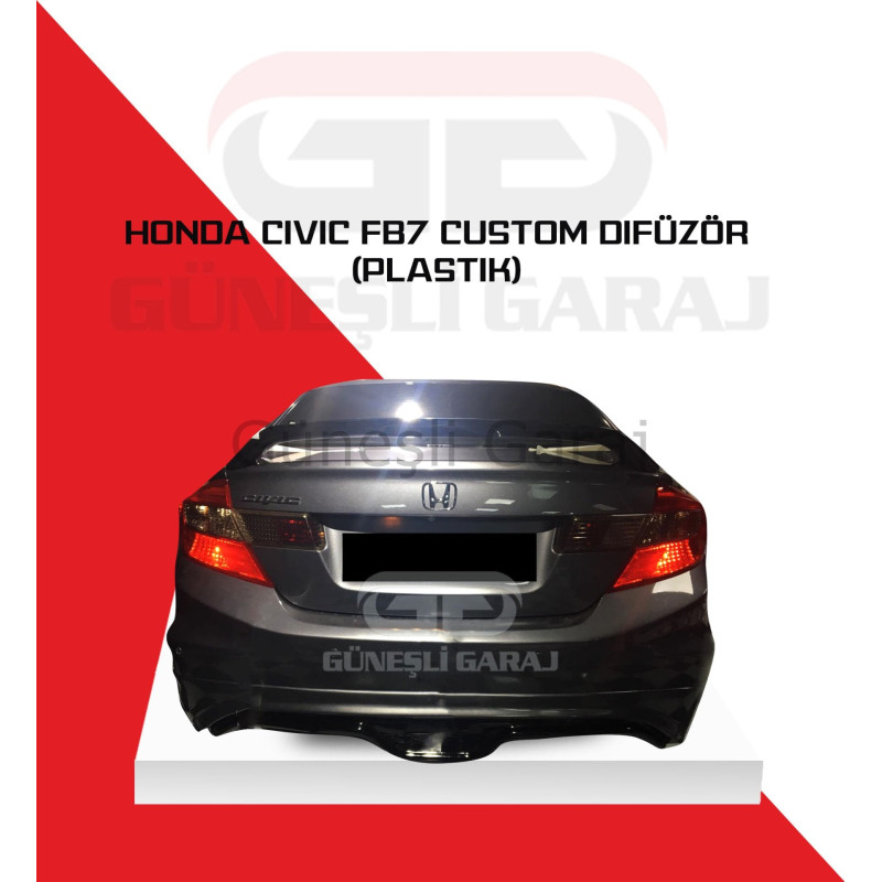 Honda Civic Fb7 Custom Difüzör (Plastik)
