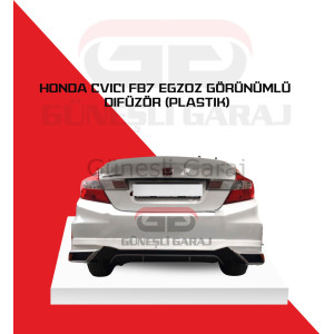 Honda Civic Fb7 Egzoz Görünümlü Difüzör (Plastik)