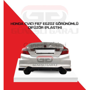 Honda Civic Fb7 Egzoz Görünümlü Difüzör (Plastik)