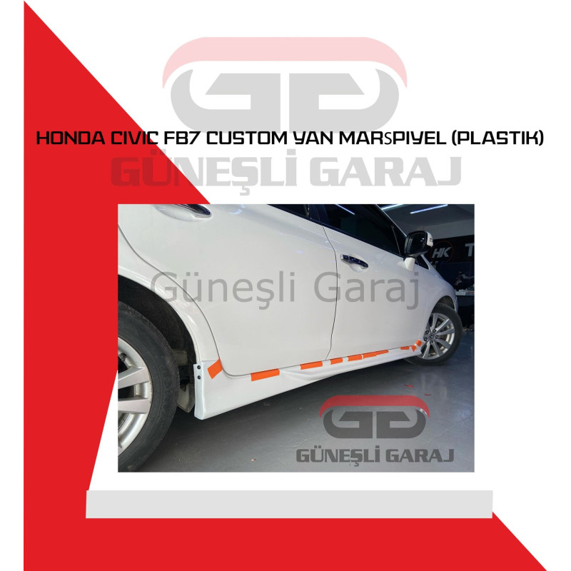 Honda Civic Fb7 Custom Yan Marşpiyel (Plastik)