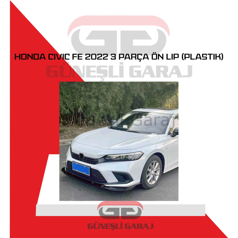 Honda Civic FE 2022 Ön Lip 3 Parça (Plastik)