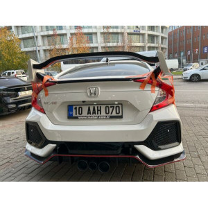 Honda Civic Fc5 6 Parça Arka Flap (Plastik)