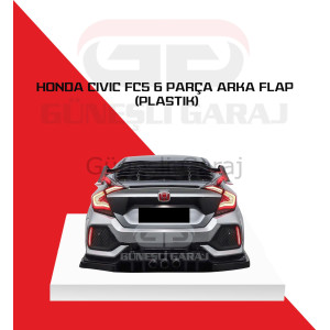Honda Civic Fc5 6 Parça Arka Flap (Plastik)