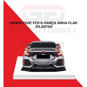 Honda Civic Fc5 6 Parça Arka Flap (Plastik)