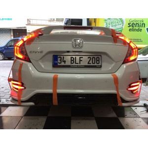 Honda Civic Fc5 Turbo Arka Ek (Plastik)