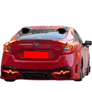 Honda Civic Fc5 Tavan Spoiler 3 Parça (Plastik)