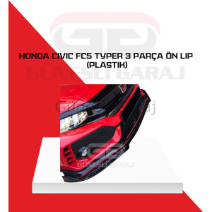 Honda Civic Fc5 Typer 3 Parça Ön Lip (Plastik)