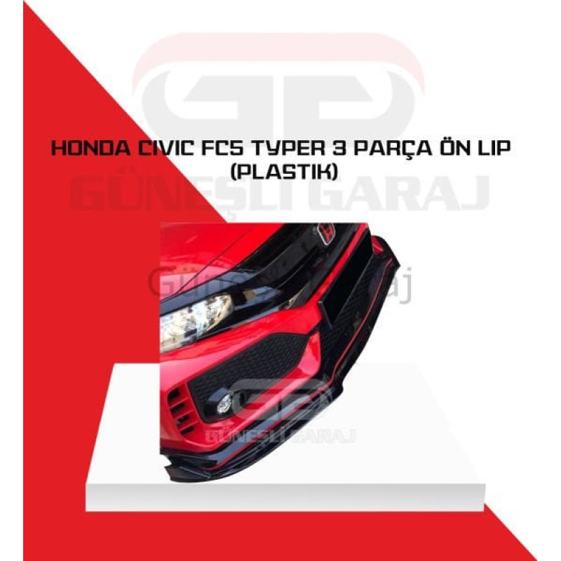 Honda Civic Fc5 Typer 3 Parça Ön Lip (Plastik)