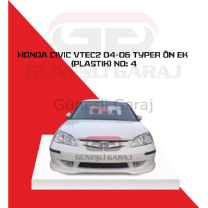 Honda Civic Vtec2 04-06 Typer Ön Ek (Plastik) No: 4