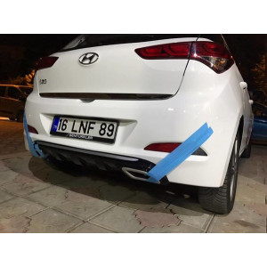 Hyundai i20 Egzoz Görünüm Difüzör (Plastik)
