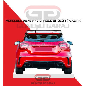 Mercedes W176 A45 Brabus Difüzör (Plastik)
