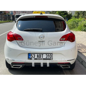 Opel Astra J Egzoz Görünümlü Difüzör (Plastik)