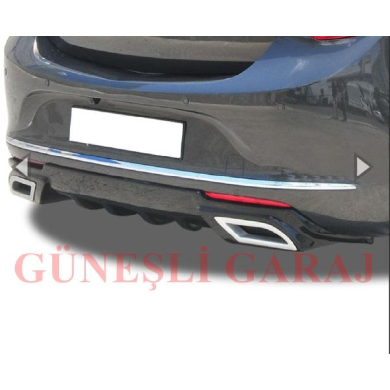 Opel Astra J Egzoz Görünümlü Difüzör (Plastik)