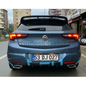 Opel Astra K Egzoz Görünümlü Difüzör (Plastik)
