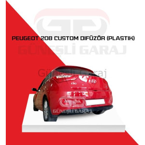 Peugeot 208 Custom Difüzör (Plastik)
