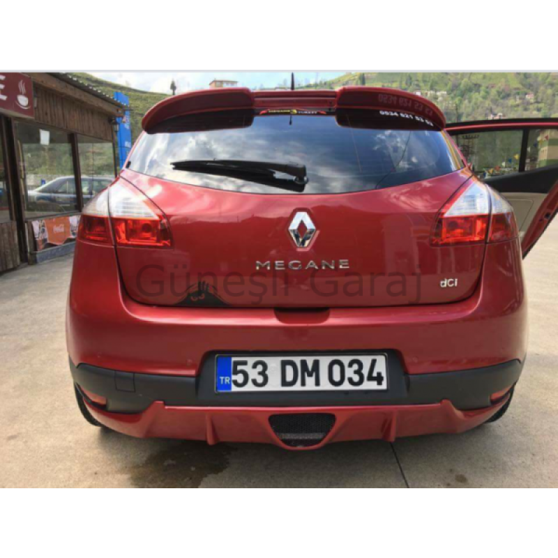Renault Megane 3 RS Egzoz Görünümlü Difüzör Coupe (Plastik)