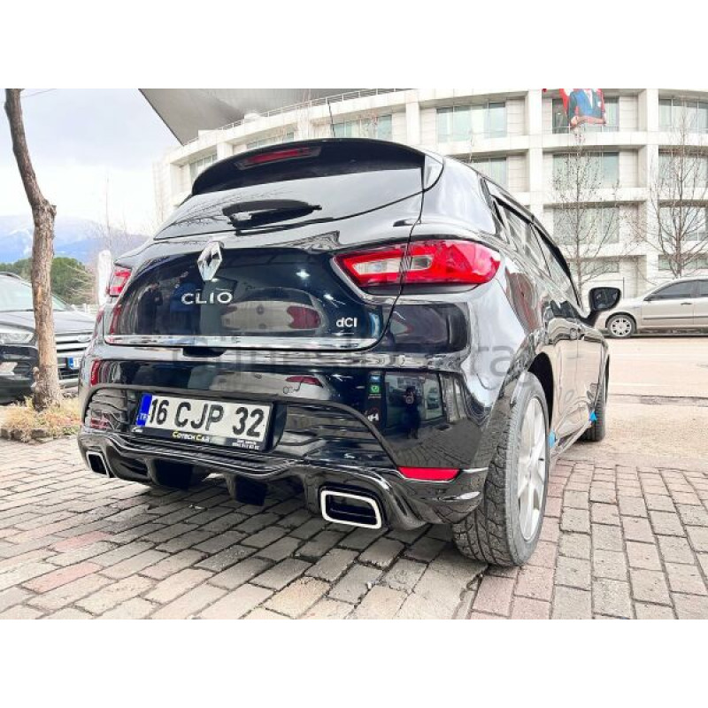Renault Clio 4 RS Egzoz Görünümlü Difüzör (Plastik)