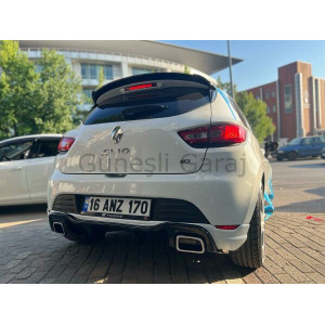 Renault Clio 4 RS Egzoz Görünümlü Difüzör (Plastik)