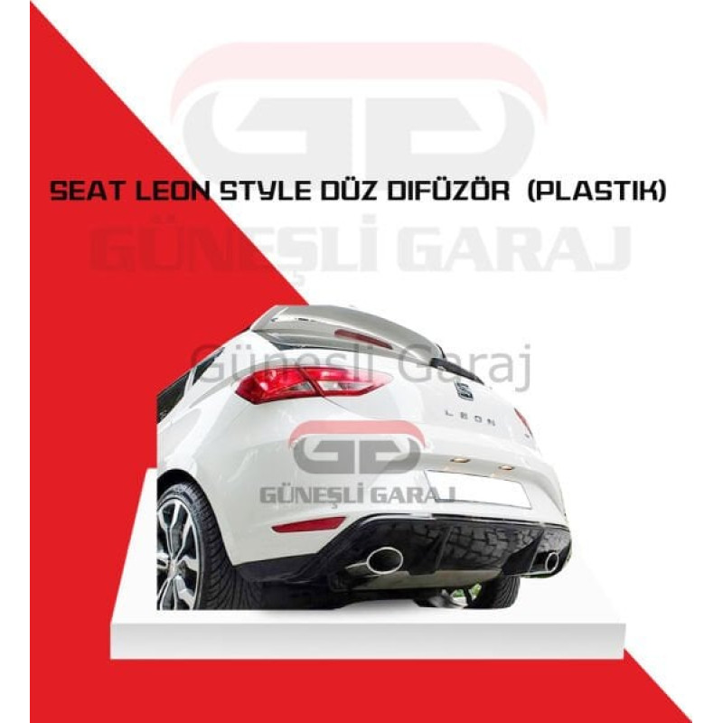 Seat Leon Mk3 Style Düz Difüzör (Plastik)