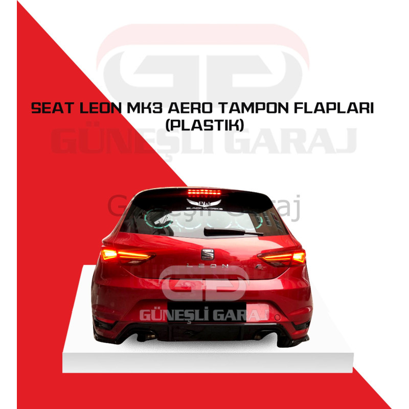 Seat Leon Mk3 Aero Tampon Sağ - Sol Flapları (Plastik)
