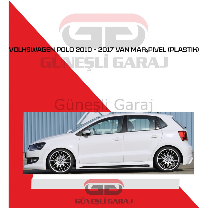 Volkswagen Polo 2010 - 2017 Yan Marşpiyel (Plastik)