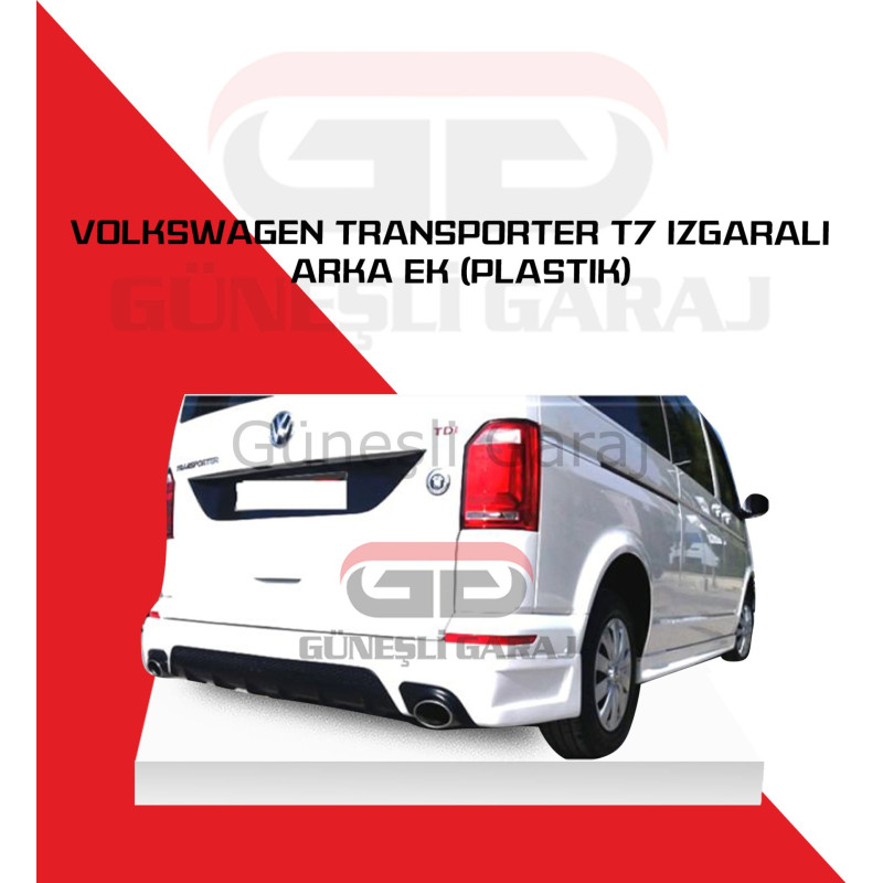 Volkswagen Transporter T7 Izgaralı Arka Ek (Plastik)