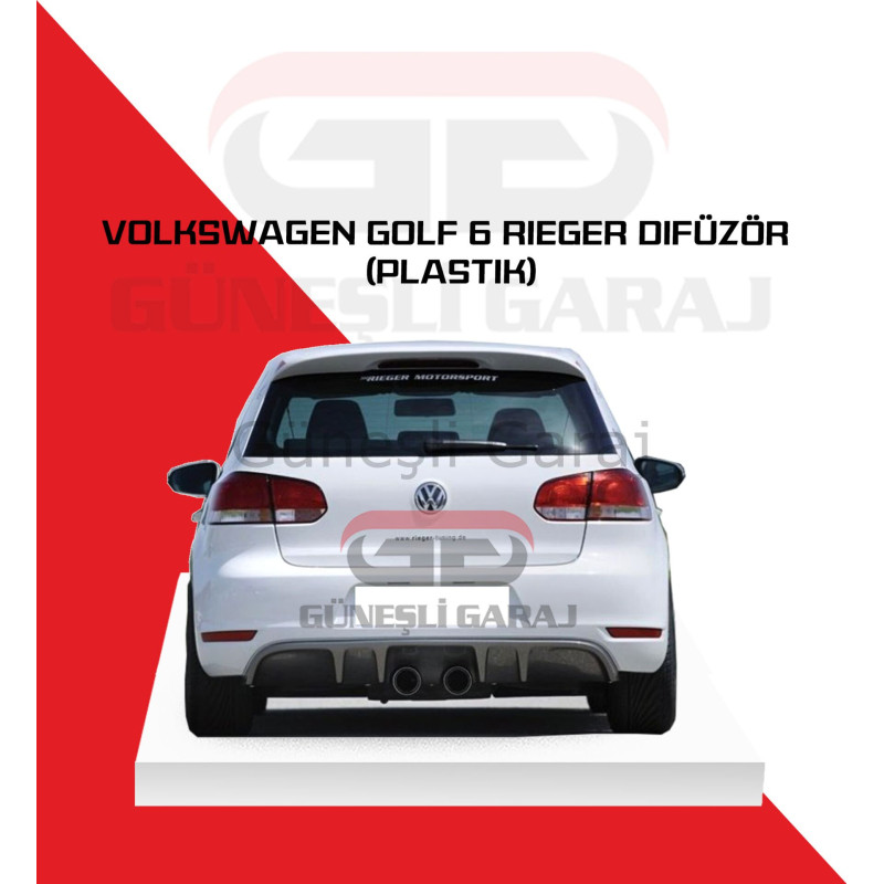 Volkswagen Golf 6 Rieger Difüzör (Plastik)