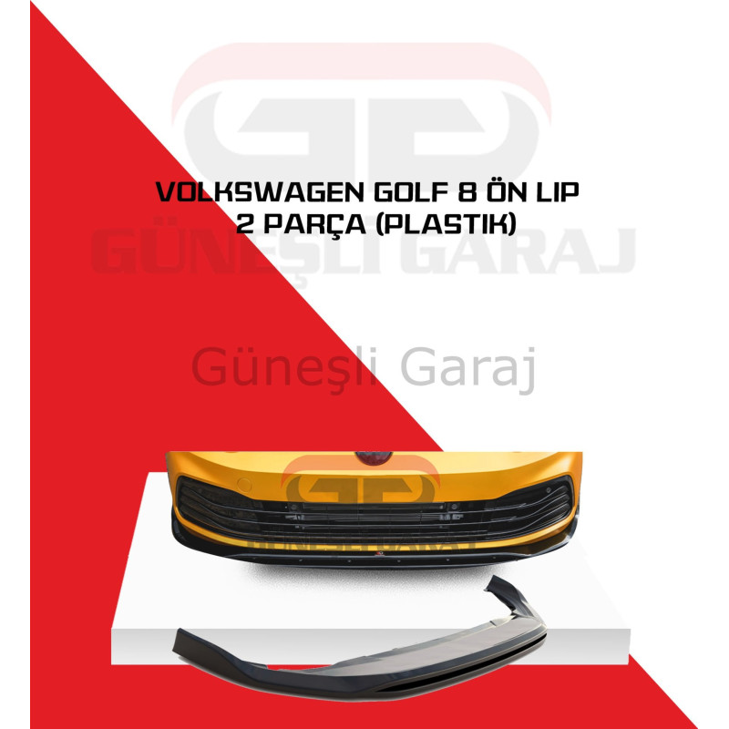 Volkswagen Golf 8 Ön Lip 2 Parça (Plastik)