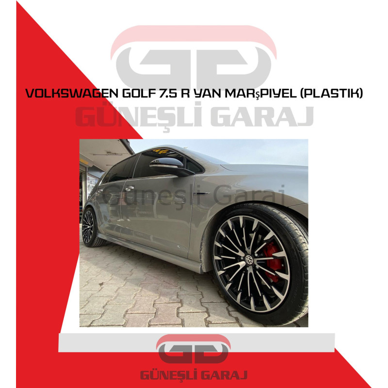 Volkswagen Golf 7.5 R Yan Marşpiyel (Plastik)
