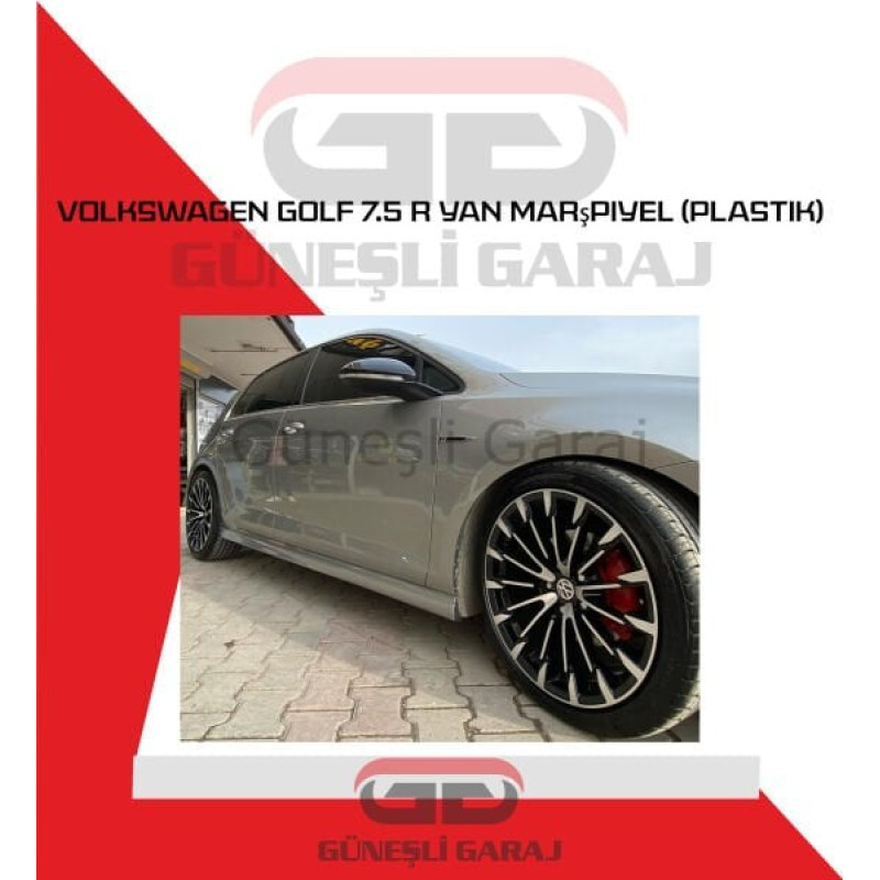 Volkswagen Golf 7.5 R Yan Marşpiyel (Plastik)