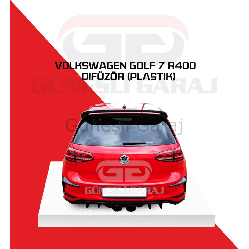 Volkswagen Golf 7 R400 Difüzör (Plastik)