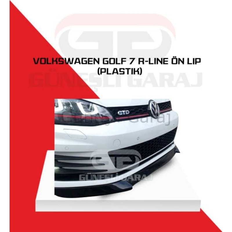Volkswagen Golf 7 R-Line Ön Lip (Plastik)